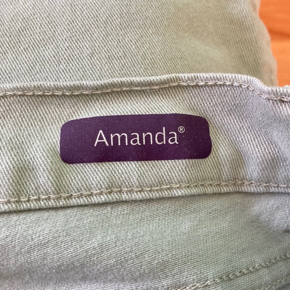 Women’s size 12 Gloria Vanderbilt light green/grayish green Amanda trouser pant - Picture 4 of 7